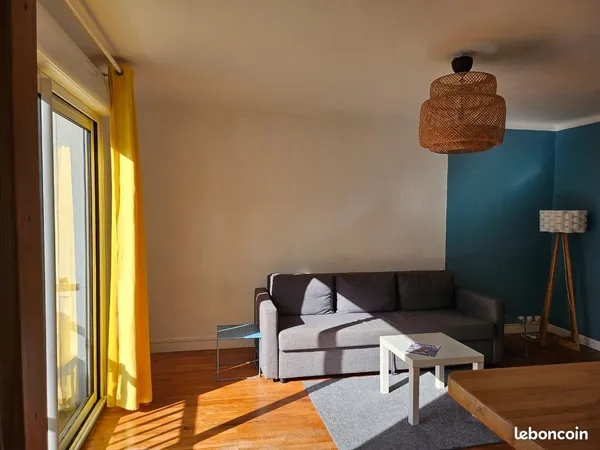 Location appartement lumineux 3 pièces meublé