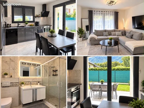 T3 rez-de-jardin, privé