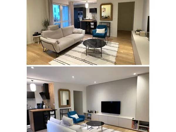 Superbe T2 meublé de 50 m² avec balcon - Quartier Saint-Hélier - Parking sous-sol