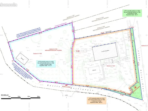 Terrain 727 m² CHESSY