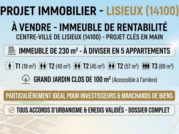 Immeuble de rapport 5 pièces 204 m²