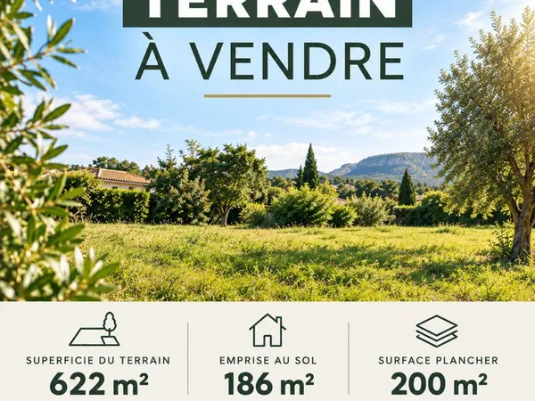 Terrain 622 m² LA BOUILLADISSE