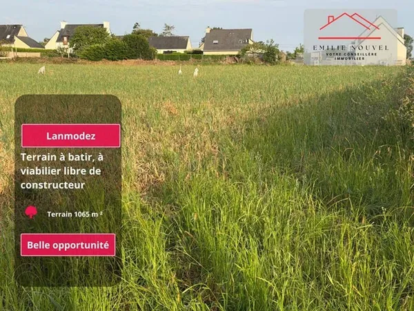 Terrain constructible 1065 m²