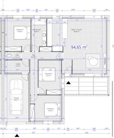 Loue maison neuve 3 chambres avec garage