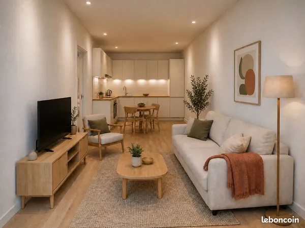 Appartement T2 avec jardin à rénover