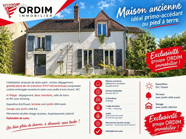 Maison 3 pièces 89 m²