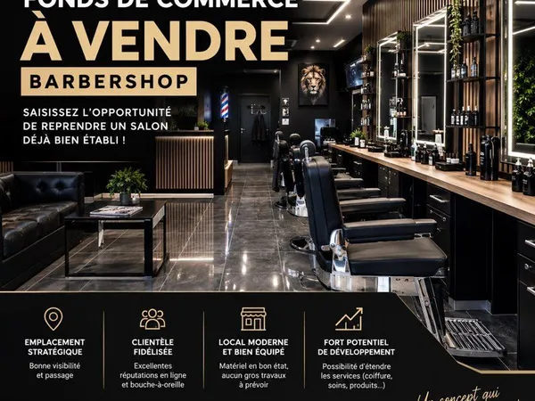 Fonds de commerce Barbershop - La Queue-en-Brie (94510)