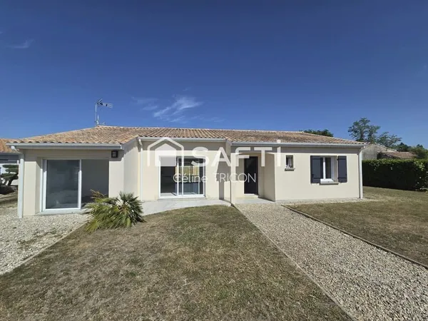 Maison plain-pied 115 m² terrain +1 000 m² Cussac