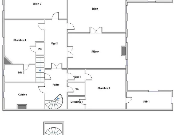 Appartement 5 pièces 176 m²