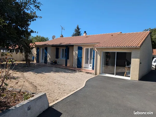 Maison plain pied 3 chambres - 116 m2
