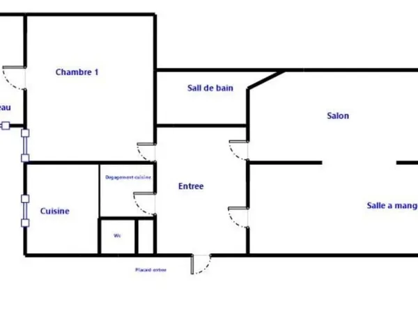 Appartement 3 pièces 62 m²