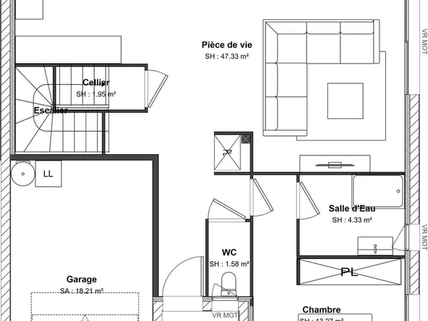 A Latour Bas Elne, Villa T4 avec garage et jardin
