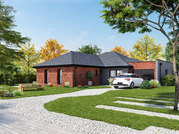 Terrain + maison 136 m²