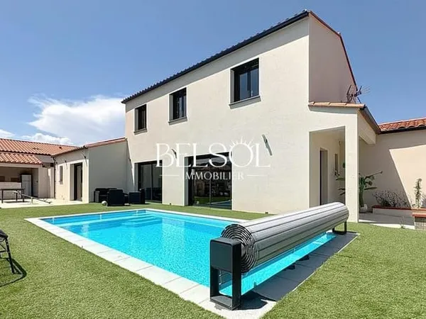 MONTESQUIEU DES ALBERES - VILLA T5 AVEC GARAGE ET PISCINE