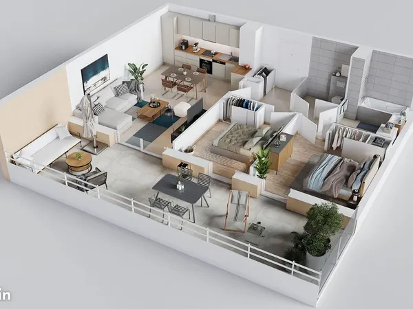 Appartement 3 pièces 66 m²