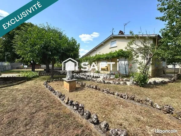 MAISON LUMINEUSE ET SPACIEUSE- TERRAIN CLOS 1200m2