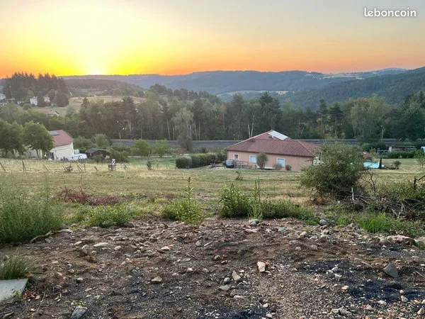 Vente de 2 terrains constructibles viabilisés avec vue à beaux proche Yssingeaux