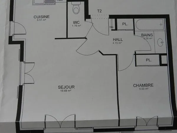 Appartement T2 à Pringy avec parking