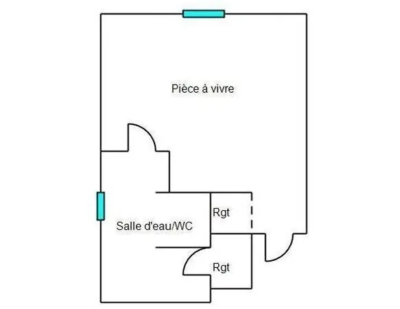 Studio à VENDRE dans le bourg de COLPO