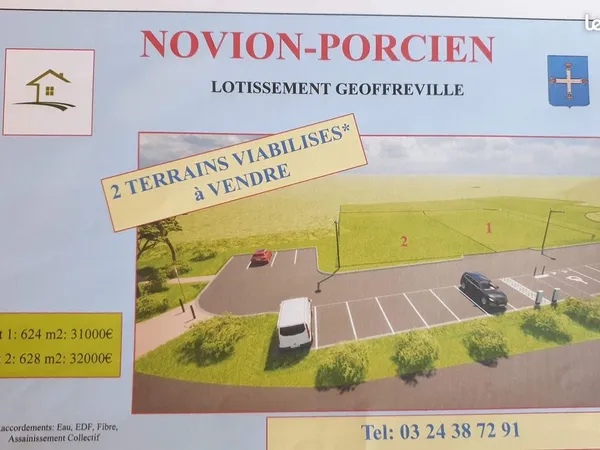 Vente de terrains à bâtir à Novion-Porcien