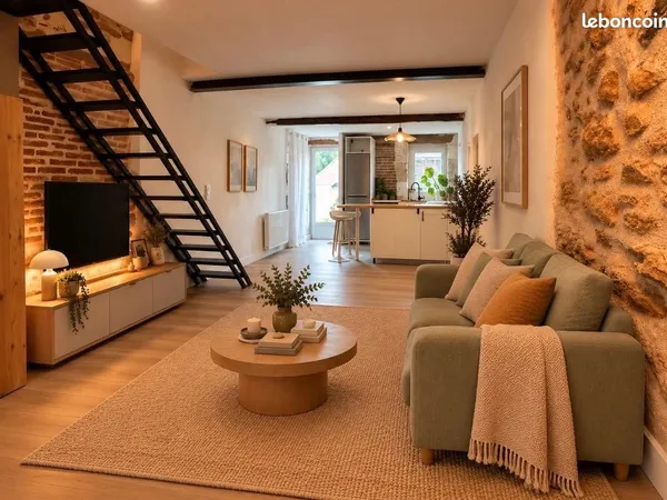 T3 atypique en triplex esprit loft - 60 m² Carrez / environ 80 m² au sol