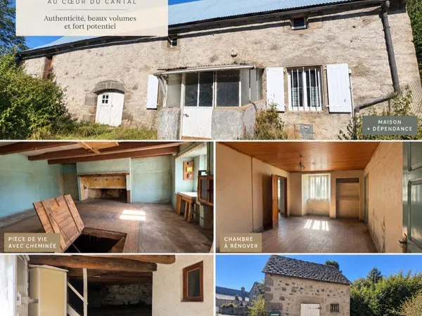 Maison beaux volumes à rénover