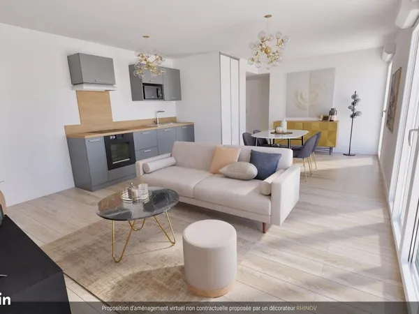 Appartement 3 pièces 61 m²
