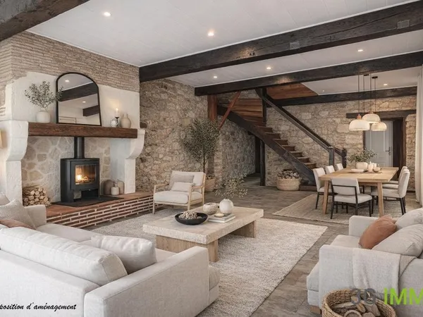 Maison en pierre 5 pièces