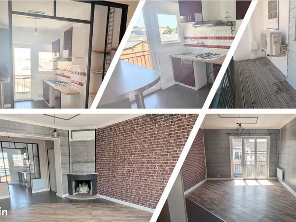 T2 53m² + bureau + 2 balcons + clim - Direct propriétaire