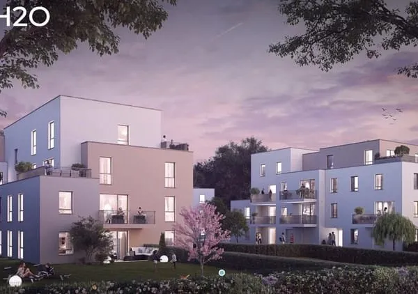 Appartement F3 avec terrasse, garage et parking