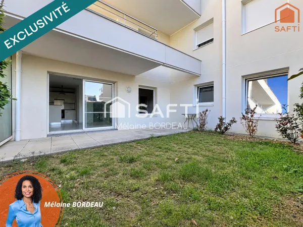 T2 à Vannes, terrasse, jardin, garage et parking