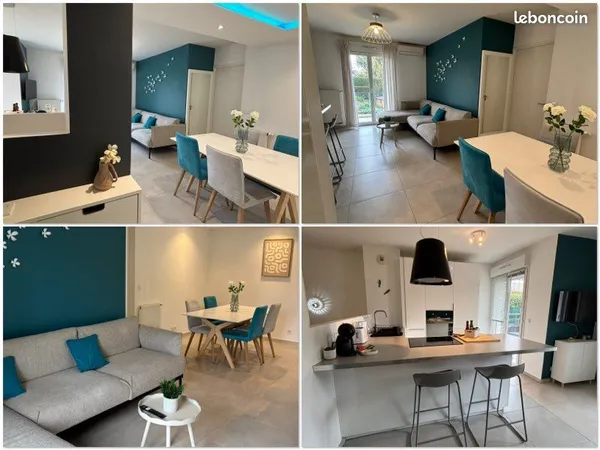 Location 3 pièces Antibes en duplex