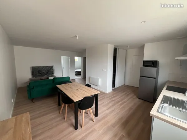 Superbe Appartement T3 en centre ville d'Auray avec 2 chambres, wifi, télévision 4k UHD, lave linge,