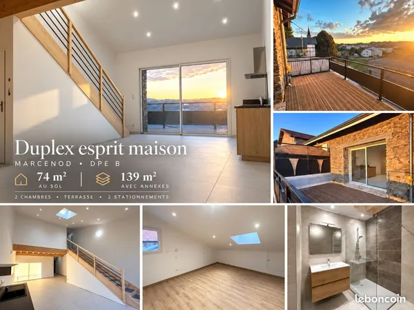 Appartement duplex esprit maison neuf 2026 - Plans d'architecte, réalisé par professionnels - DPE B 