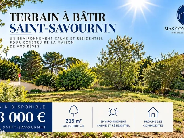 Terrain 233 m² Saint Savournin