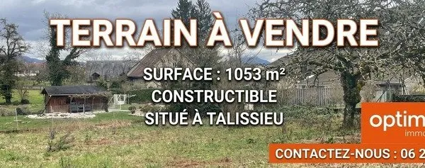 Terrain à vendre de 1 053,00 m² TALISSIEU (01)