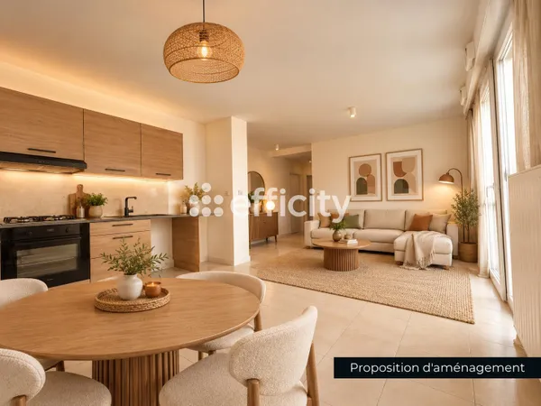 Appartement 3 pièces 56 m²