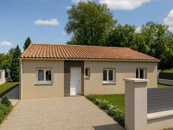 Terrain + maison 65 m²
