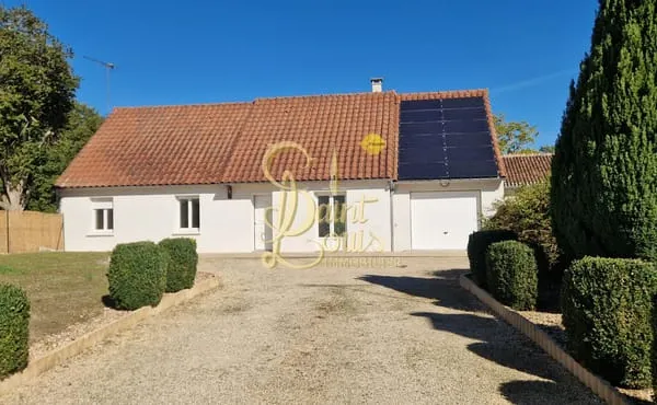 PAVILLON DE PLAIN-PIED 105 M2 3 CHAMBRES GARAGE ET PANNEAUX