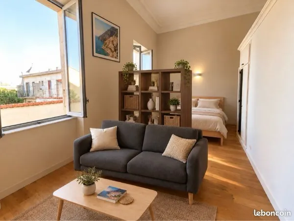 Grand T1 meublé Bd Gambetta