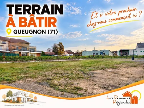 Terrain à bâtir de 601 m² à GUEUGNON (71)