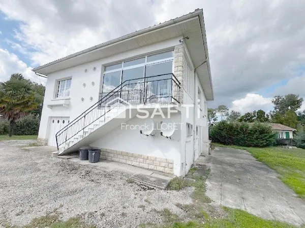 Maison 122m², T2 19m², garage 60m², Terrain 1807m²