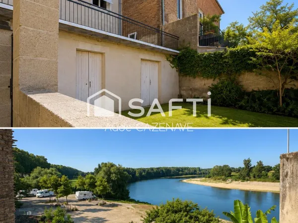 Immeuble de caractère avec vue exceptionnelle sur Garonne