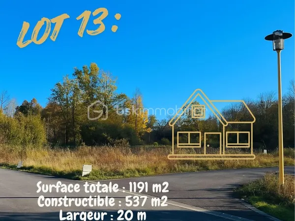 Terrain 1191 m²