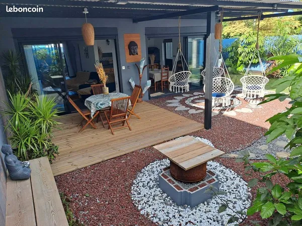 Villa meublée 143 m² - 3 chambres - saint-andré - location 1 à 6 mois