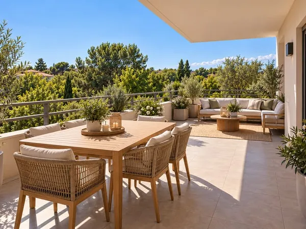 Dernier étage avec grande terrasse - T3 neuf à Aix-en-Provence Célony