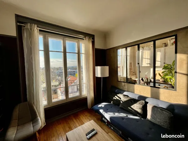 Lumineux 2 pièces 39m² - vue dégagée sans vis-à-vis - quartier pavillonnaire calme