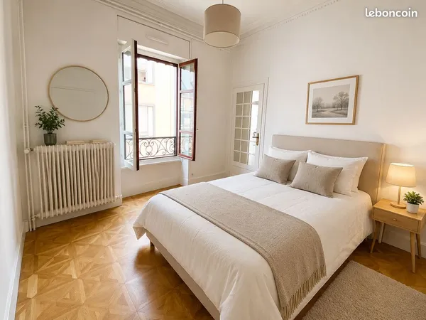 COLOCATIONGrenoble Gare - Appartement de charme avec 4 chambres meublées, idéal pour une colocation 