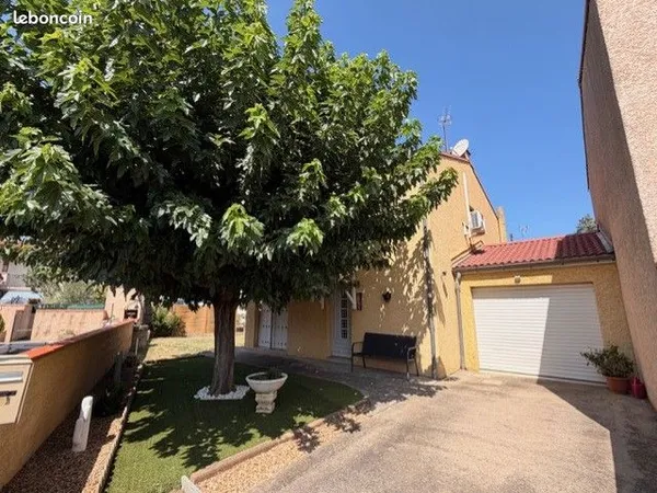 Maison 100 m², 3 chambres, jardin 400 m² et garage