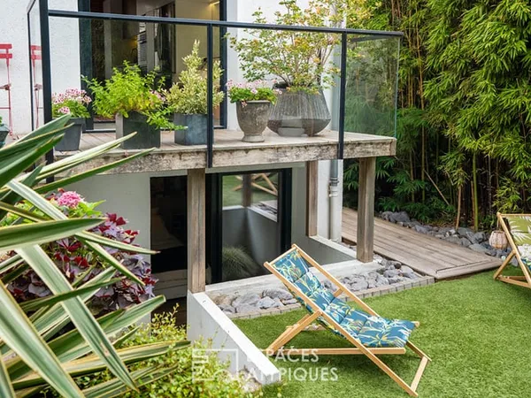 Saint-Pasquier - Maison d'architecte rénovée avec jardin et sauna
